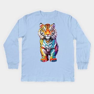 Prismatic Siberian Tiger Tee! Kids Long Sleeve T-Shirt